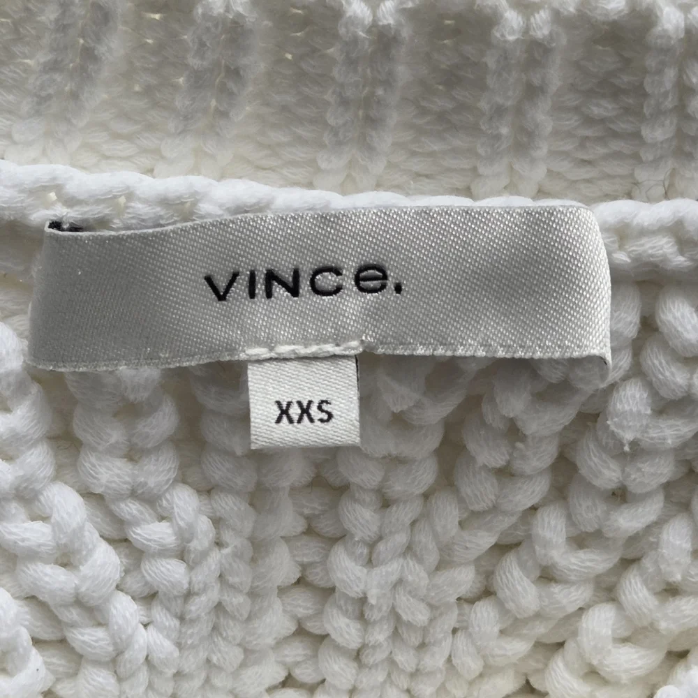 Vince Mixed Rib Crewneck Sweater Optic White XXSmall